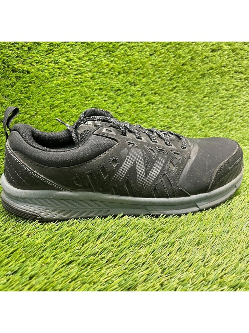 New Balance 412v1 Mens Size 12 Black Gray Alloy Toe Safety Work Shoes Sneakers